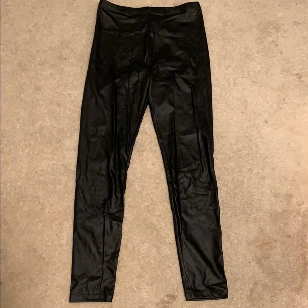 Never worn leather leggings